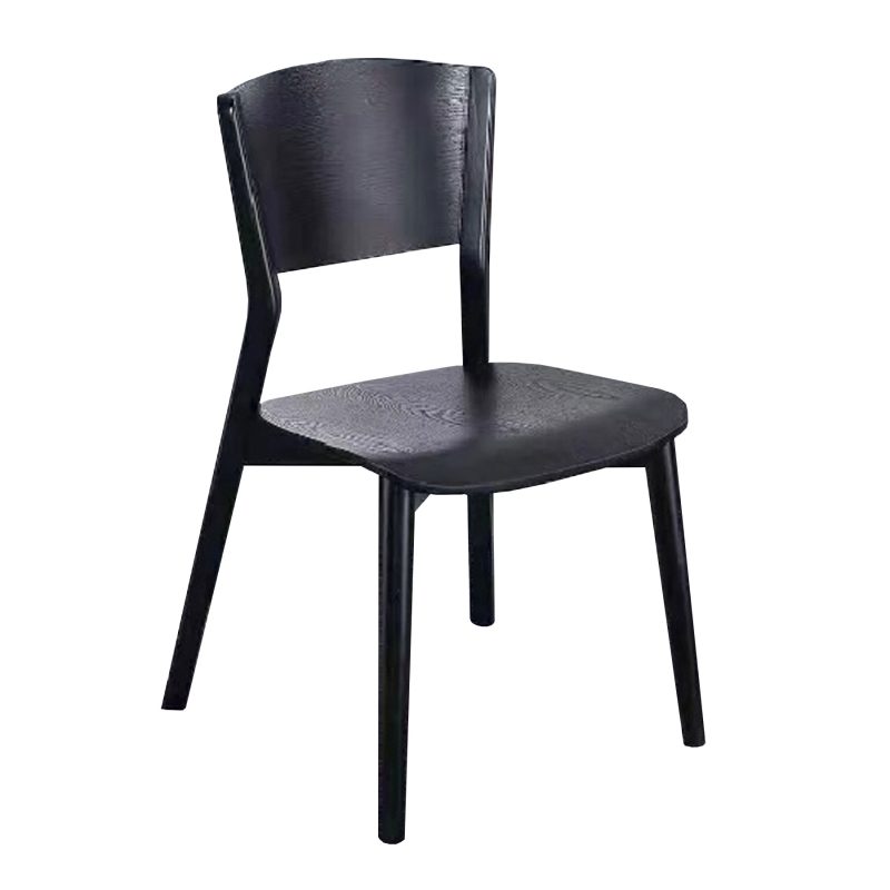 #307 經典實木餐椅 (木椅腳款) 黑色款