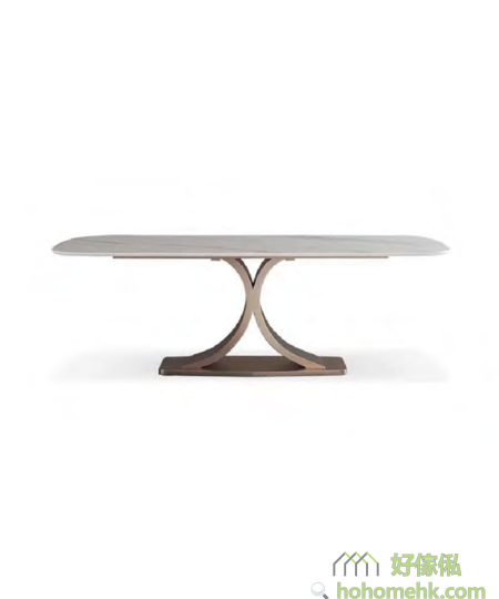 Sarah C型岩板餐桌 (C字腳#828款)