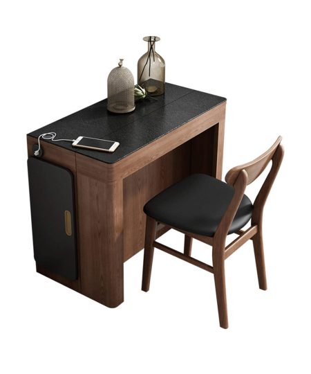 Brooks 岩板實木伸縮餐桌