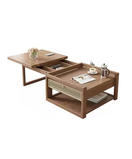 Connor 實木折疊茶几餐枱一體