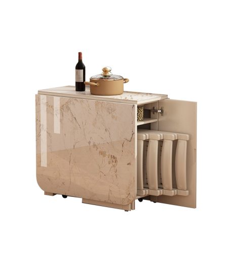 Robert 岩板折疊伸縮餐枱