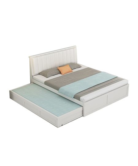 Sawyer 實木雙層儲物組合床