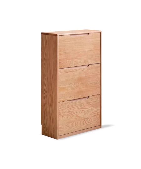 Noya 實木超薄鞋櫃(可加配衣帽架)