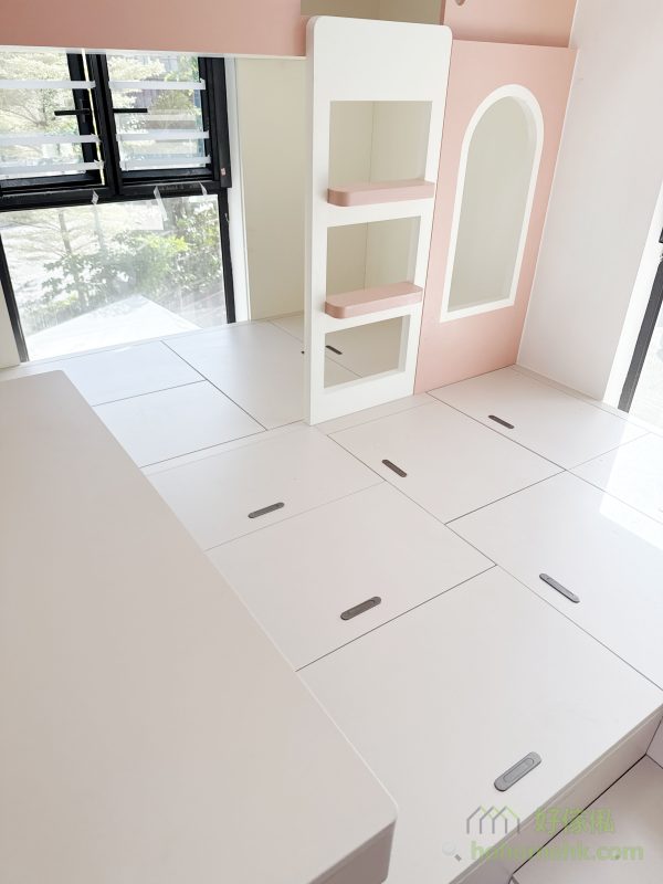 完工相大放送，讓你多角度欣賞兒童房訂造傢俬的每個角落！