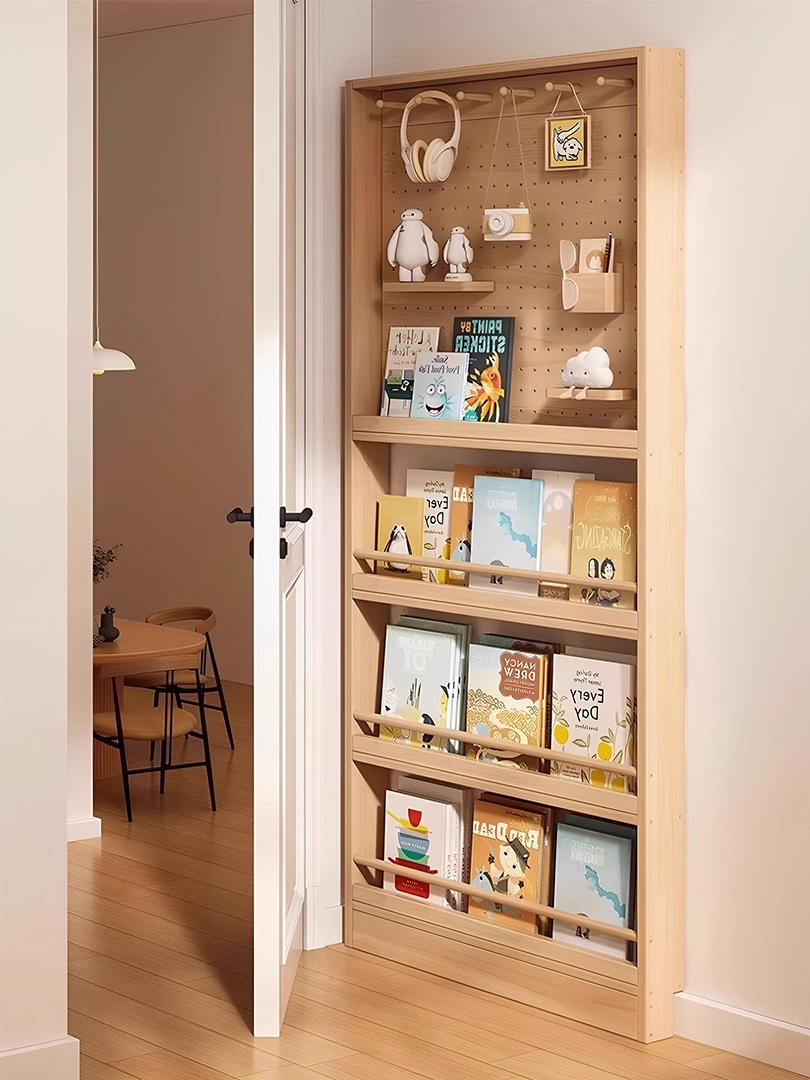 Rowan 門後超薄洞洞板置物架，櫃身深度只係 約10cm，就算走廊、門後、細單位都放到。掛牆安裝唔佔地，細空間都可以即刻變身收納位，真係好啱香港屋企。