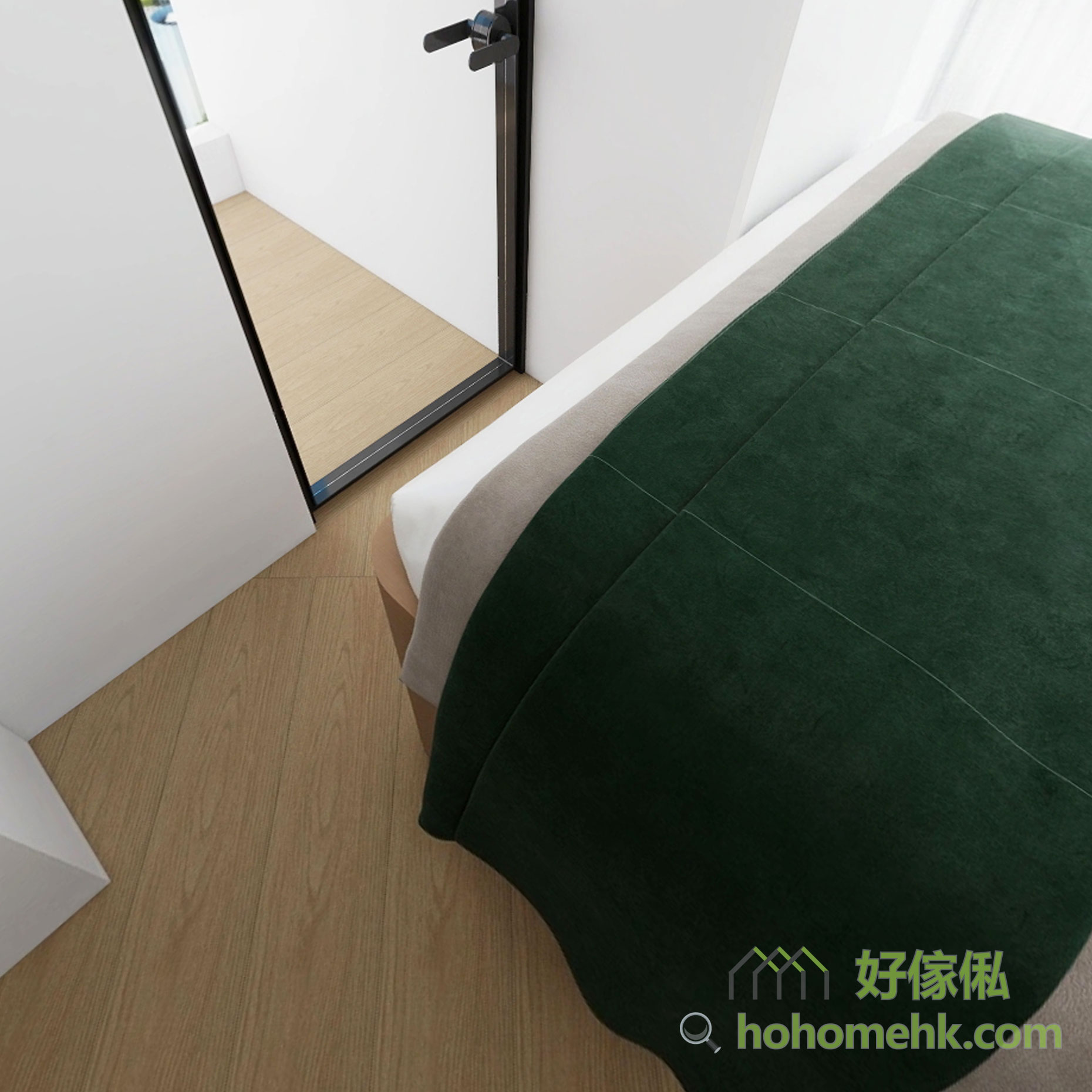 空間小走道窄,為了安全的家居生活,所有邊邊角角都做成圓角就最安全了!